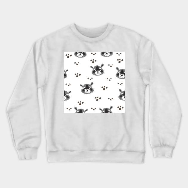 Raccoons Crewneck Sweatshirt by Countryside